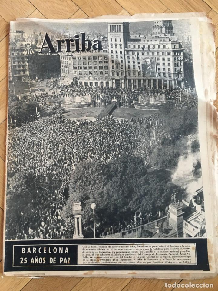 Collection Magazines and Newspapers: ARRIBA (4-2-1964) BARCELONA FIESTAS CADIZ CINE ESPA&Ntilde;OL PLAYA POSTIGUET ALICANTE TROFEOS MARCA