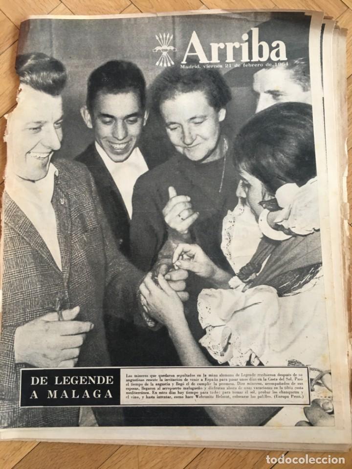Sammeln von Zeitschriften und Zeitungen: ARRIBA (21-2-1964) MINEROS LEGENDE GIBRALTAR ULLASTRES CALLE SEVILLA MADRID BOXEO