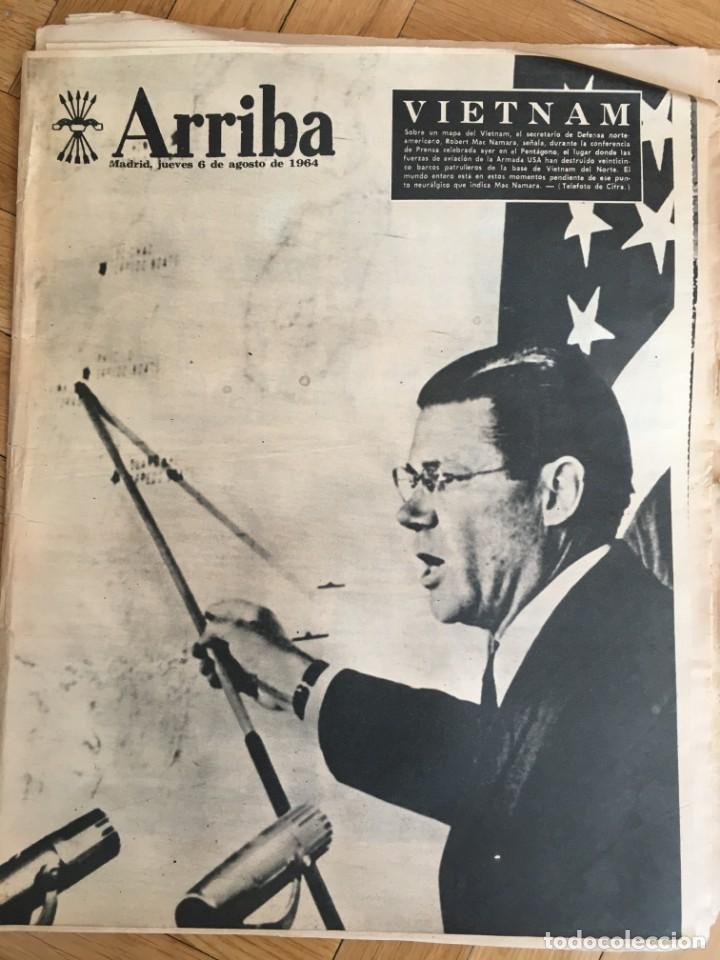 Sammeln von Zeitschriften und Zeitungen: ARRIBA (6-8-1964) VIETNAM HORCAJUELO LEQUEITO CAMPO DE GOLF LA HERRERIA EL ESCORIAL