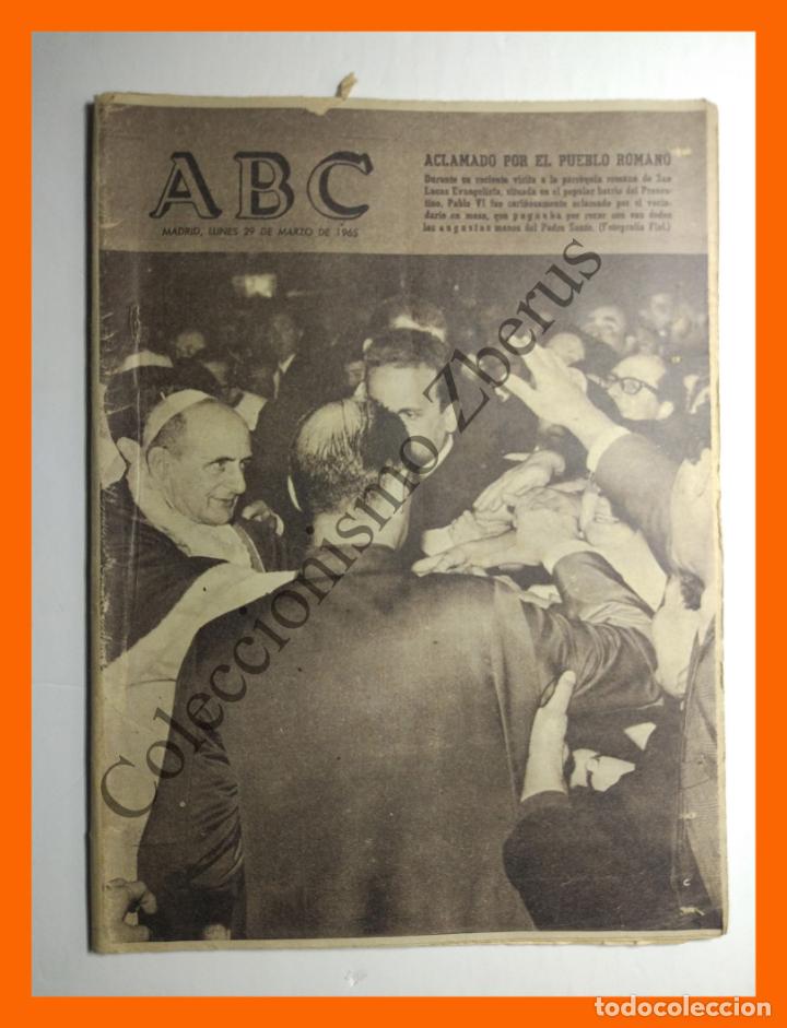 Coleccionismo de Revistas y Peri&oacute;dicos: ABC 29 Marzo 1965 - Ladislao Vajda; Aniversario muerte del Doctor Mara&ntilde;on; Barcos pesqueros