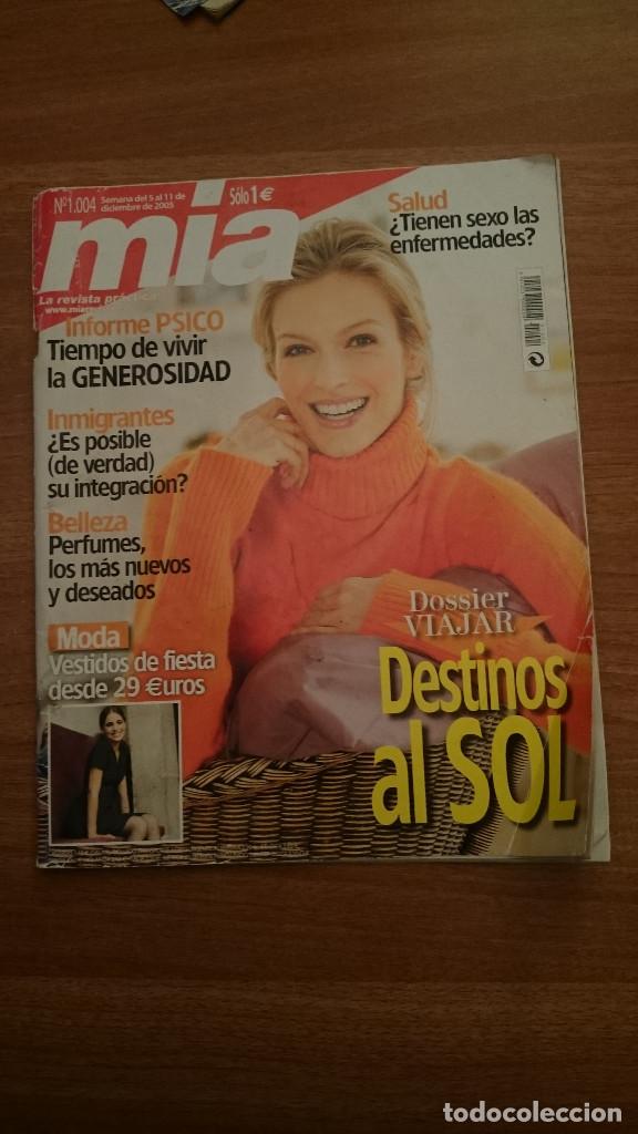 Coleccionismo de Revistas y Peri&oacute;dicos: REVISTA MIA  N&ordm; 1004- SEMANA  DEL  5-11  DE DICIEMBRE 2005