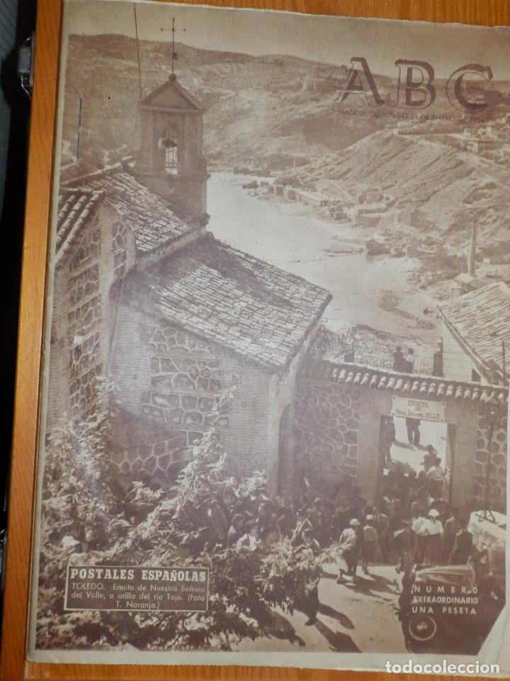 Coleccionismo de Revistas y Peri&oacute;dicos: Antiguo Periodico - ABC - N&uacute;mero Extraordinario - 24 de Enero de 1954 - 66 Pag - Pesca Rio Mi&ntilde;o