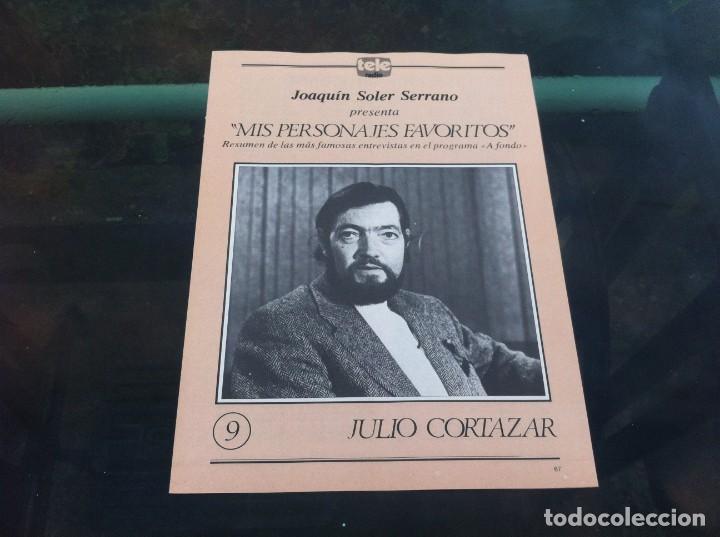 Coleccionismo de Revistas y Peri&oacute;dicos: JOAQU&Iacute;N SOLER SERRANO. PERSONAJES FAVORITOS. PROGRAMA A FONDO. N&ordm; 9. JULIO CORT&Aacute;ZAR.