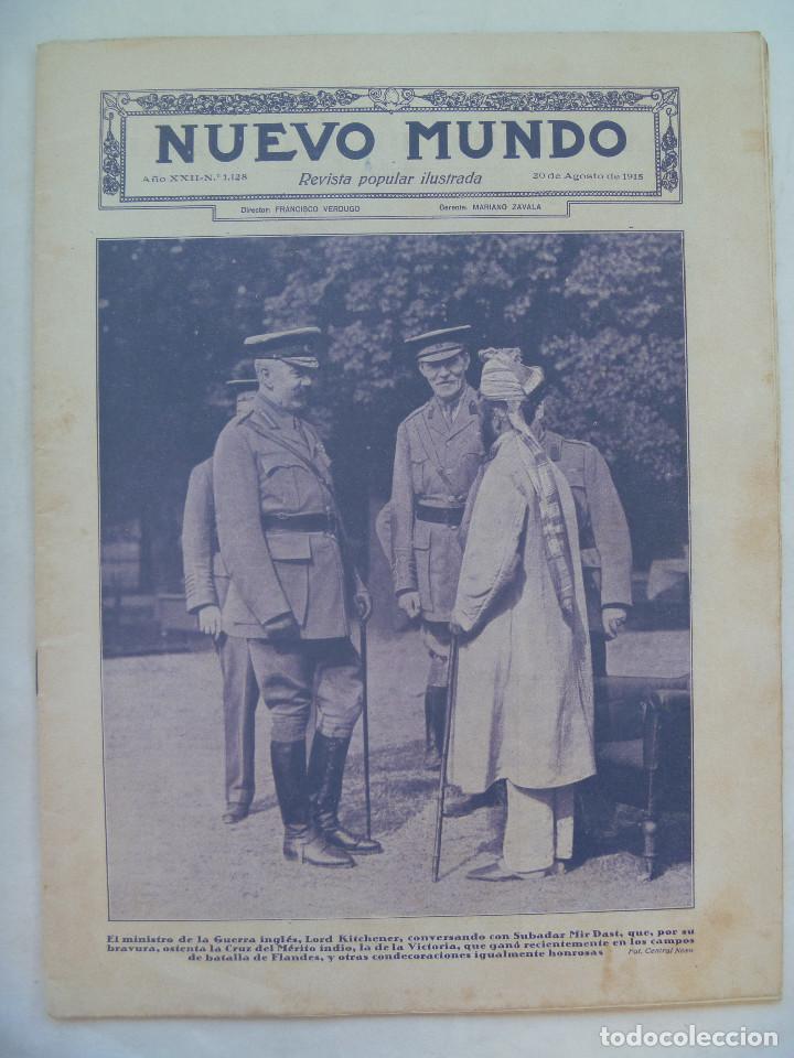 Coleccionismo de Revistas y Peri&oacute;dicos: REVISTA NUEVO MUNDO, 1915: JOSELITO, I &ordf; GUERRA MUNDIAL, GUERRA DE AFRICA - AVIACION, ETC