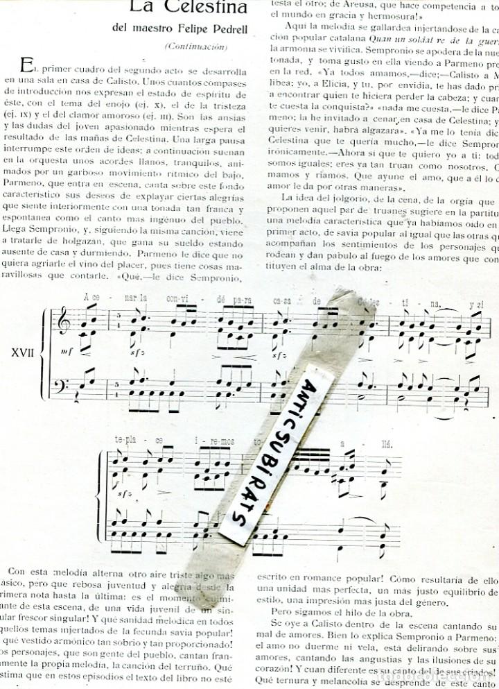 Coleccionismo de Revistas y Peri&oacute;dicos: REVISTA A&Ntilde;O 1915 LA CELESTINA DE PREDELL HIMNO DE RIEGO CAPSIR RIGOLETTO