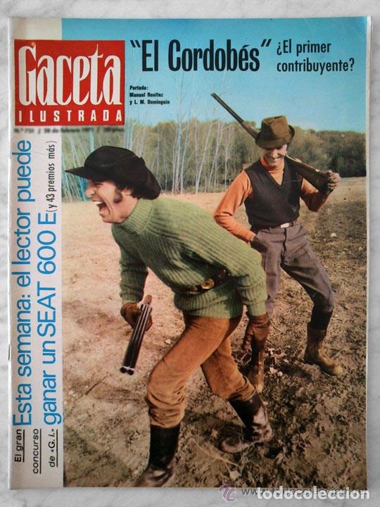 Coleccionismo de revistas y peri&oacute;dicos: GACETA ILUSTRADA - 1971 - EL CORDOB&Eacute;S, FR&Uuml;HBECK DE BURGOS, EMILIO REYES