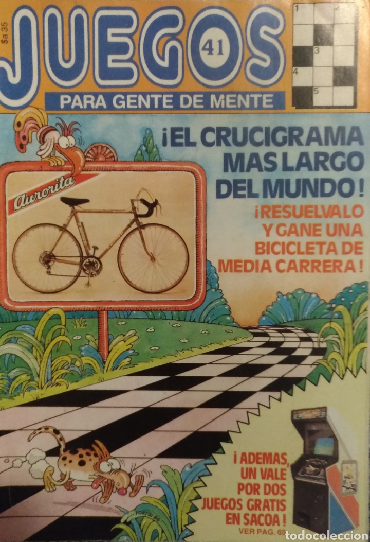 Coleccionismo de revistas y peri&oacute;dicos: Revista Humor y Juegos N'41 Argentina D&eacute;cada de 1980 RARO EJEMPLAR