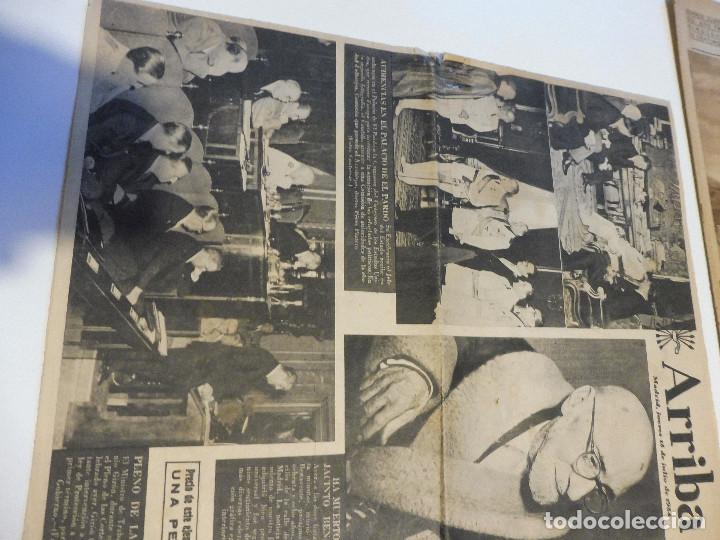 Coleccionismo de Revistas y Peri&oacute;dicos: PERIODICO ARRIBA 16 JULIO 1954, MUERTE DE D. JACINTO BENAVENTE