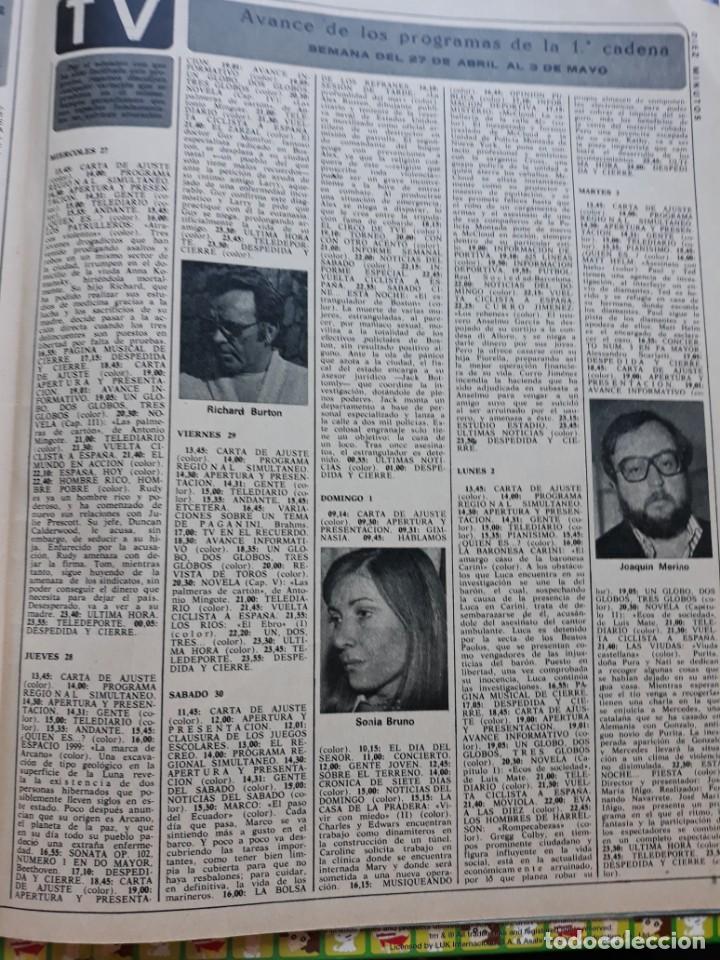 Coleccionismo de revistas y peri&oacute;dicos: JOAQUIN MERINO RICHARD BURTON SONIA BRUNO