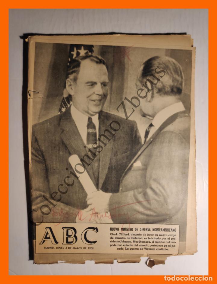 Coleccionismo de Revistas y Peri&oacute;dicos: ABC 4 Marzo 1968 - Julia Azor&iacute;n; Sedneth I, isla Flotante; Calle del Tribulete; Ministro Defensa USA