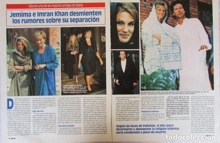 Coleccionismo de Revistas y Peri&oacute;dicos: RECORTE REVISTA SEMANA 3064 1998 JEMIMA E IMRAN KHAN