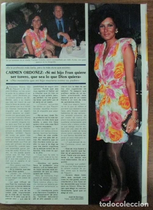 Coleccionismo de Revistas y Peri&oacute;dicos: RECORTE REVISTA SEMANA 2524 1988 CARMEN ORDO&Ntilde;EZ