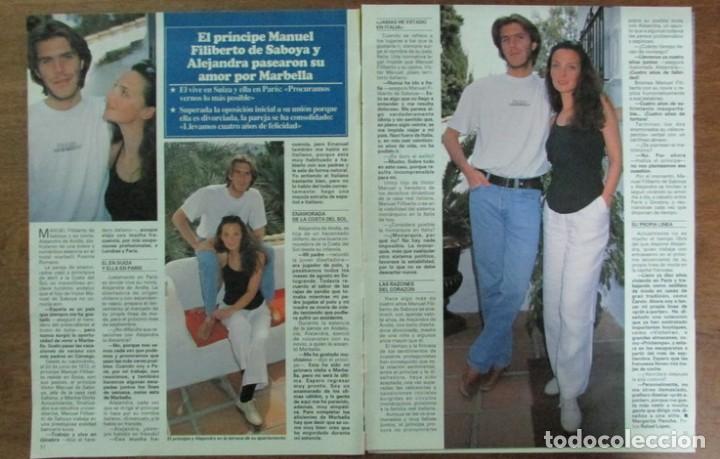 Coleccionismo de Revistas y Peri&oacute;dicos: RECORTE REVISTA SEMANA 2985 1997 MANUEL FILIBERTO DE SABOYA Y ALEJANDRA DE AND&Iacute;A.