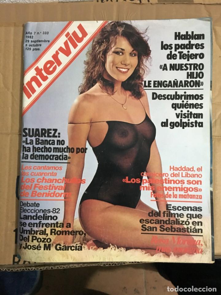 Coleccionismo de revistas y peri&oacute;dicos: REVISTA INTERVIU N&ordm; 333 SEPTIEMBRE 1982 ROSA MORENA VERUSHKA LUZ Y DANIELA