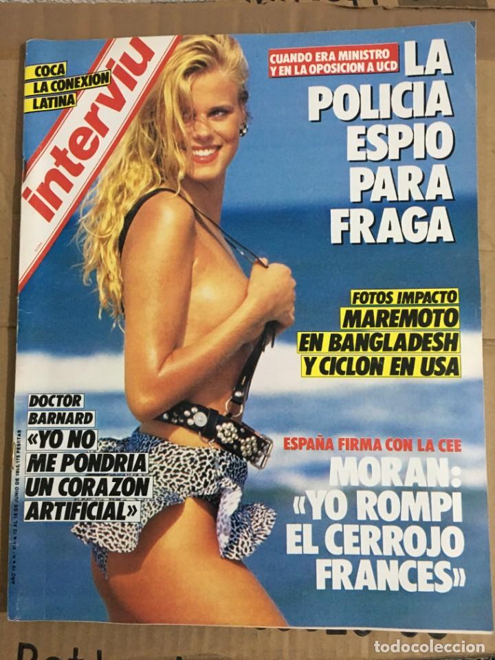 Collectionnisme de Revues et Journaux: REVISTA INTERVIU N&ordm; 474 JUNIO 1985 DOCTOR BARNARD FRAGA MAIKA Y LAS POSTURAS
