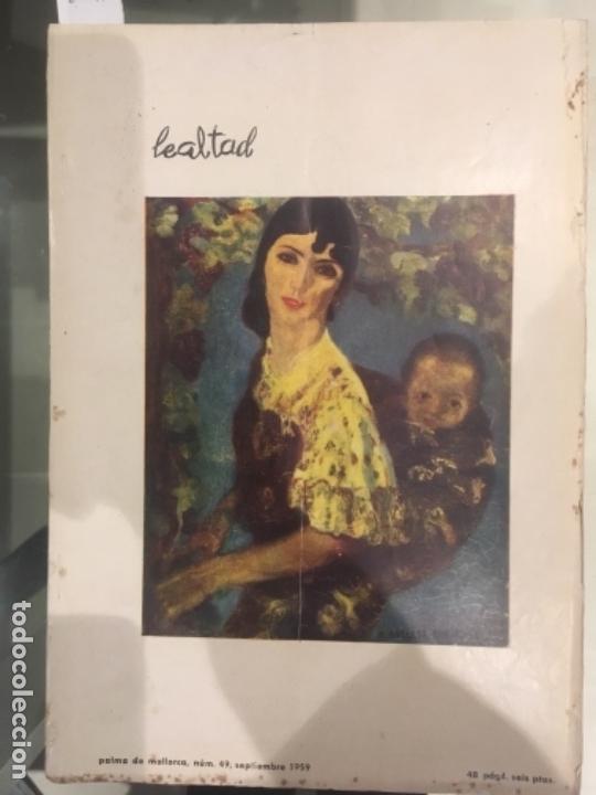 Coleccionismo de revistas y peri&oacute;dicos: LEALTAD, REVISTA GRAFICA BALEAR, MALLORCA, NUMERO 49, SEPTIEMBRE 1959