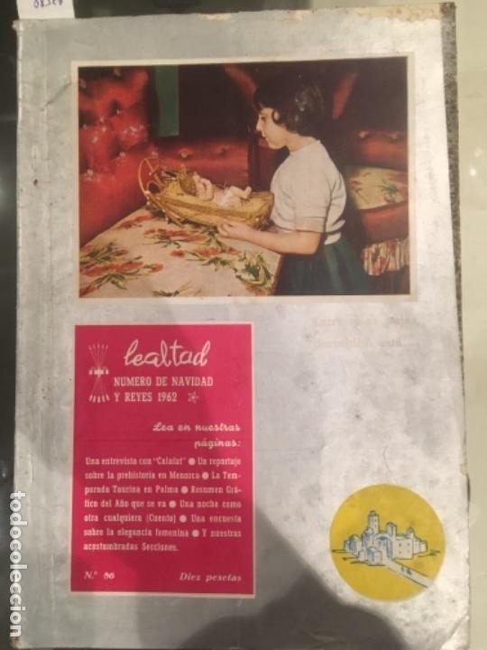 Coleccionismo de revistas y peri&oacute;dicos: LEALTAD, REVISTA GRAFICA BALEAR, MALLORCA, NUMERO 86, DICIEMBRE 1962, NAVIDAD Y REYES