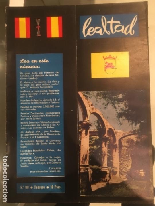 Coleccionismo de revistas y peri&oacute;dicos: LEALTAD, REVISTA GRAFICA BALEAR, MALLORCA, NUMERO 88, FEBRERO 1963