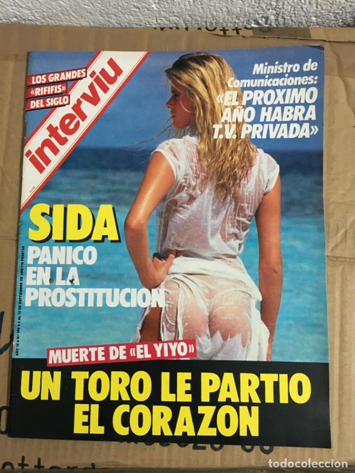 Sammeln von Zeitschriften und Zeitungen: REVISTA INTERVIU N&ordm; 486 SEPTIEMBRE 1985 MUERTE EL YIYO ELVIRA RIFIFIS SIDA