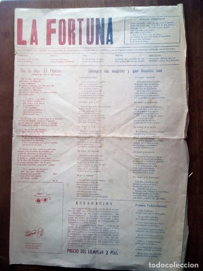 Coleccionismo de Revistas y Peri&oacute;dicos: Peri&oacute;dico 'La Fortuna'