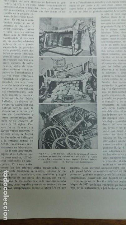 Collezionismo di Riviste e Giornali: EL SEPULCRO DE TUTANKHAMON TUMBA EGIPTO TEBAS MUSEO CAIRO REVISTA A&Ntilde;O 1924