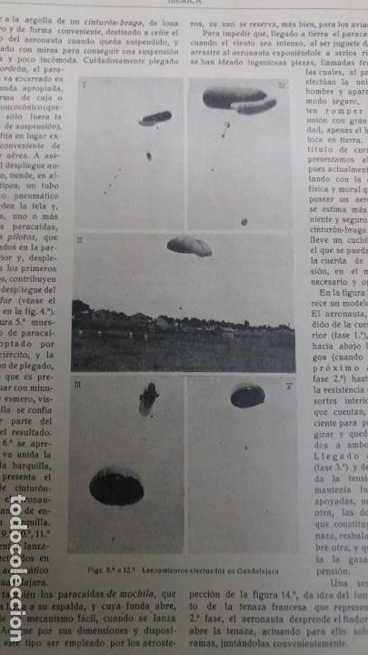 Collectionnisme de Revues et Journaux: EL PARACAIDAS COMPA&Ntilde;IA EUSKALDUNA LABORATORIO ENSAYOS DIRIGIBLE DIXMUNDE REVISTA A&Ntilde;O 1924