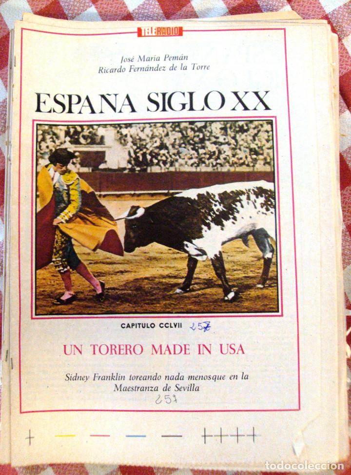 Coleccionismo de Revistas y Peri&oacute;dicos: Fasciculo Teleradio Espa&ntilde;a Siglo XX Historia de Peman Numero 257 Foto Trini Avelli