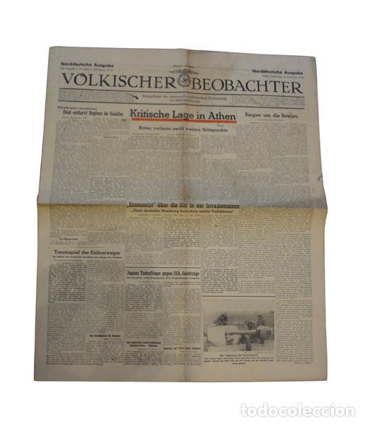 Coleccionismo de revistas y peri&oacute;dicos: Peri&oacute;dico V&ouml;lkischer Beobachter de 1944