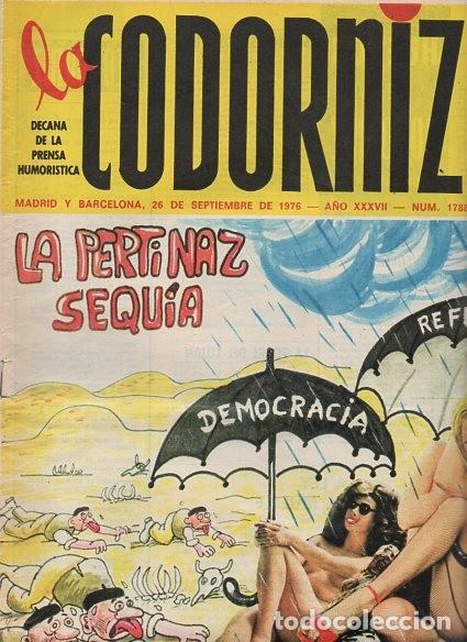 Coleccionismo de Revistas y Peri&oacute;dicos: LA CODORNIZ - N&ordm; 1788 / SEPTIEMBRE 1976 - PORTADA : GAYO