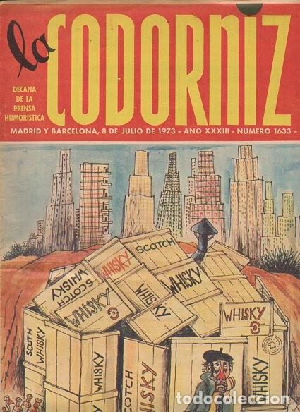 Colecionismo de Revistas e Jornais: LA CODORNIZ - N&ordm; 1633 / JULIO 1973 - PORTADA : MENA