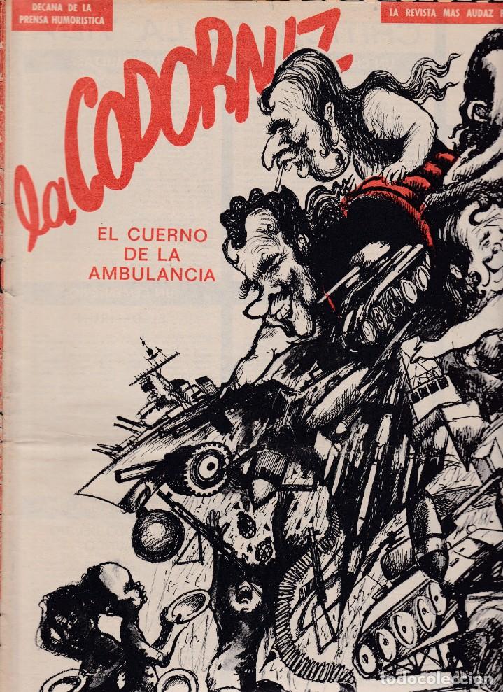 Coleccionismo de Revistas y Peri&oacute;dicos: LA CODORNIZ - N&ordm; 1476 / MARZO 1970 - PORTADA : MUNOA