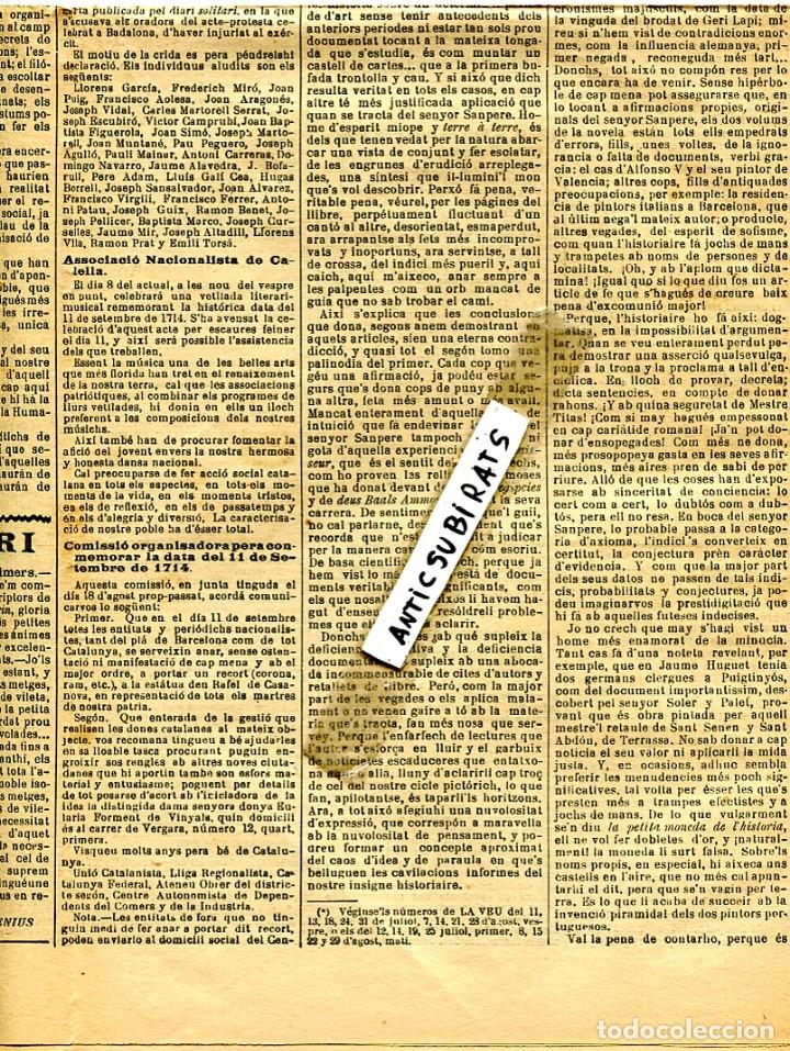 Coleccionismo de revistas y peri&oacute;dicos: DIARI ANY 1906 DIADA 1714 EL SOMATENT A CARDEDEU COMPA&Ntilde;IA VALENCIANA DE NAVEGACION VALENCIA