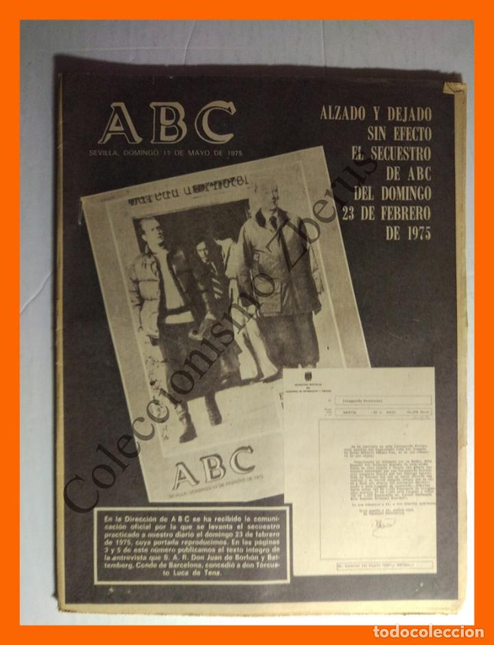Coleccionismo de Revistas y Peri&oacute;dicos: ABC 11 Mayo 1975 - Secuestro del ABC del 23 febrero 1975 - Contaminaci&oacute;n en Huelva