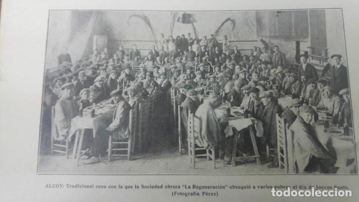 Collezionismo di Riviste e Giornali: ALCOY CENA PARA POBRES DE LA SOCIEDAD OBRERA LA REGENERACION HOJA REVISTA 1917