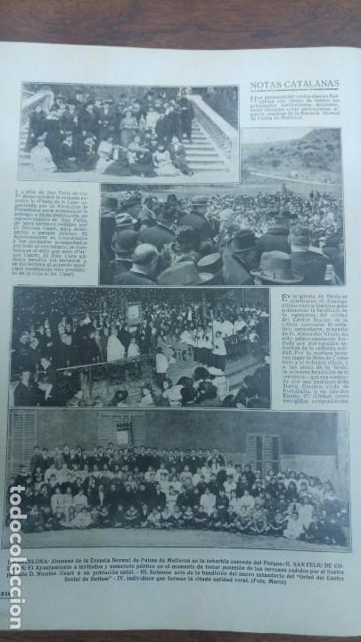 Collection Magazines and Newspapers: SAN FELIU DE CODINAS SANT FELIU DE CODINES ALUMNAS ESCUELA NORMAL PALMA MALLORCA BARCELONA HOJA 1917