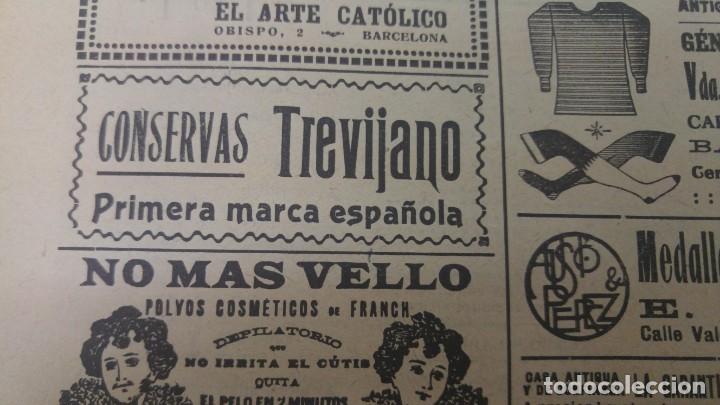 Collezionismo di Riviste e Giornali: CONSERVAS TREVIJANO PRIMERA MARCA ESPA&Ntilde;OLA HOJA REVISTA PUBLICIDAD A&Ntilde;O 1917