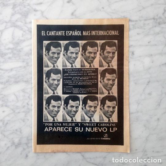 Collezionismo di Riviste e Giornali: RECORTE - PUBLICIDAD - JULIO IGLESIAS - 1973