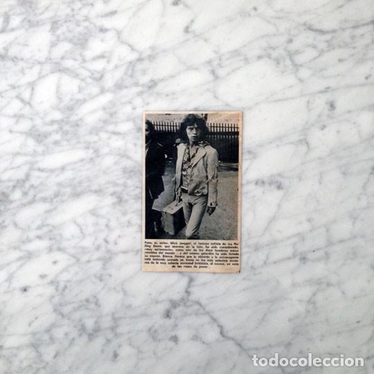 Coleccionismo de Revistas y Peri&oacute;dicos: RECORTE - MICK JAGGER - 1973