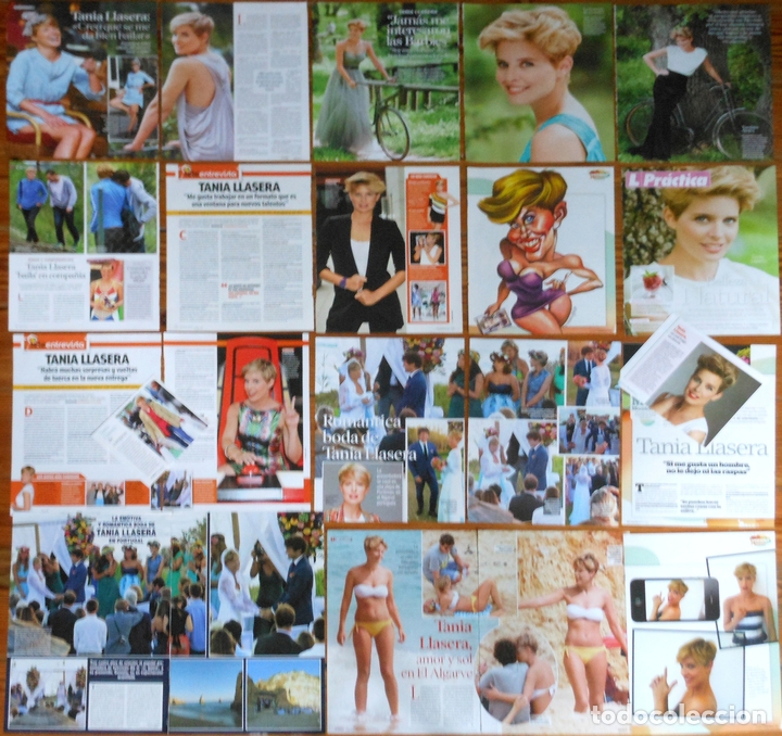 Coleccionismo de Revistas y Peri&oacute;dicos: TANIA LLASERA coleccion prensa fotos bikini sexy spain presentadora TV revista magazine