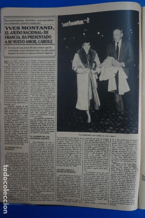 Coleccionismo de Revistas y Peri&oacute;dicos: RECORTE REPORTAJE CLIPPING DE YVES MONTAND REVISTA SEMANA N&ordm; 2459 P&Aacute;G 22