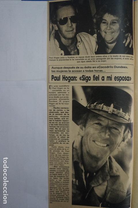 Coleccionismo de Revistas y Peri&oacute;dicos: RECORTE REPORTAJE CLIPPING DE PAUL HOGAN COCODRILO DUNDEE REVISTA SEMANA N&ordm; 2459 P&Aacute;G 30