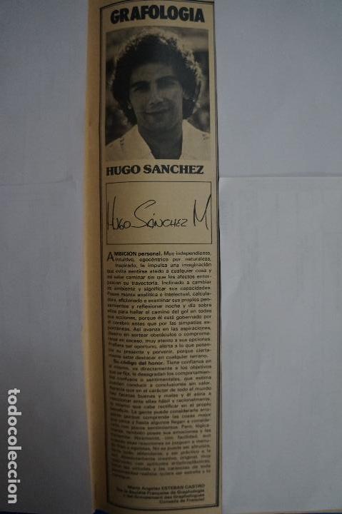 Coleccionismo de Revistas y Peri&oacute;dicos: RECORTE REPORTAJE CLIPPING DE HUGO SANCHEZ REVISTA SEMANA N&ordm; 2459 P&Aacute;G 107