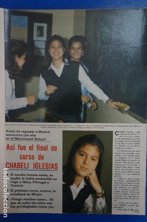 Coleccionismo de Revistas y Peri&oacute;dicos: RECORTE REPORTAJE CLIPPING DE CHABELI IGLESIAS FINAL DE CURSO REVISTA SEMANA N&ordm; 2367 P&Aacute;G 3-6 L44