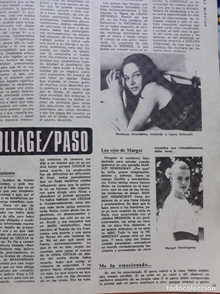 Coleccionismo de Revistas y Peri&oacute;dicos: LAURA ANTONELLI MARGOT HEMINGWAY