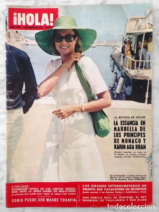 Coleccionismo de Revistas y Peri&oacute;dicos: HOLA - 1970 - GRACE DE MONACO, M&ordf;.J. GOYANES, FAYE DUNAWAY, CILLA BLACK, CHARLES MANSON, ANOUK AIMEE