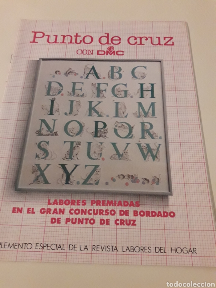 Coleccionismo de Revistas y Peri&oacute;dicos: Revista Patrones punto de cruz letras gaudi leon bebes flores labores