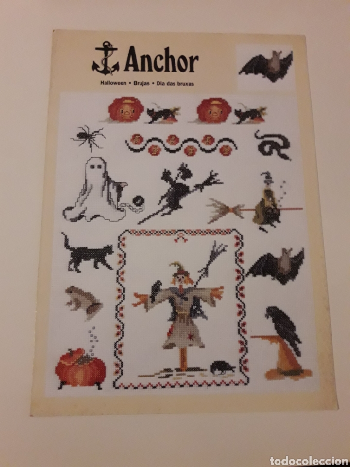 Coleccionismo de revistas y peri&oacute;dicos: Patron punto de cruz brujas halloween labores anchor