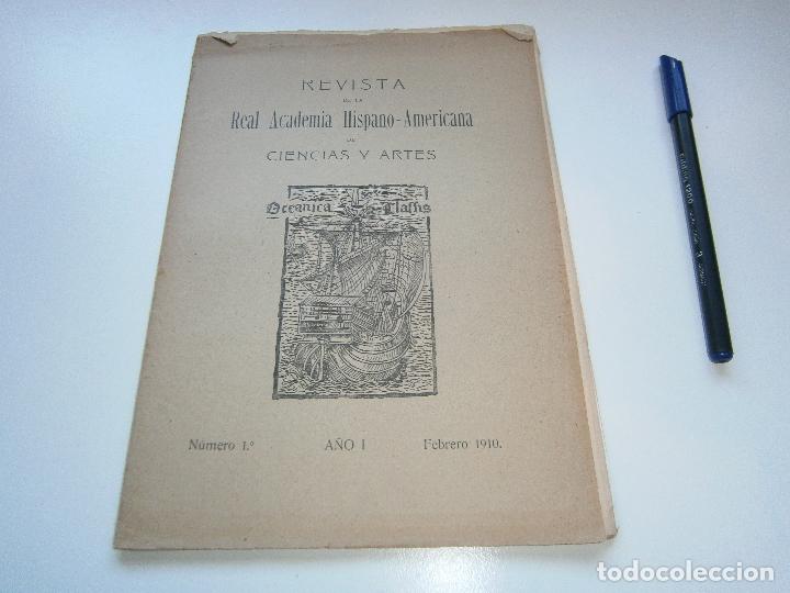 Coleccionismo de revistas y peri&oacute;dicos: REVISTA DE LA REAL ACADEMIA HISPANO-AMERICANA DE CIENCIAS Y ARTES - 1910 - N&ordm; 1. A&Ntilde;O I -