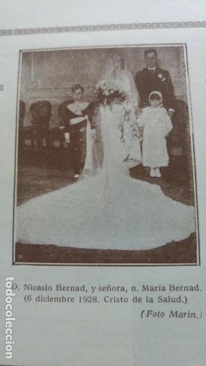 Collectionnisme de Revues et Journaux: BODA NICASIO BERNARD Y MARIA BERNARD MADRID HOJA A&Ntilde;O 1929