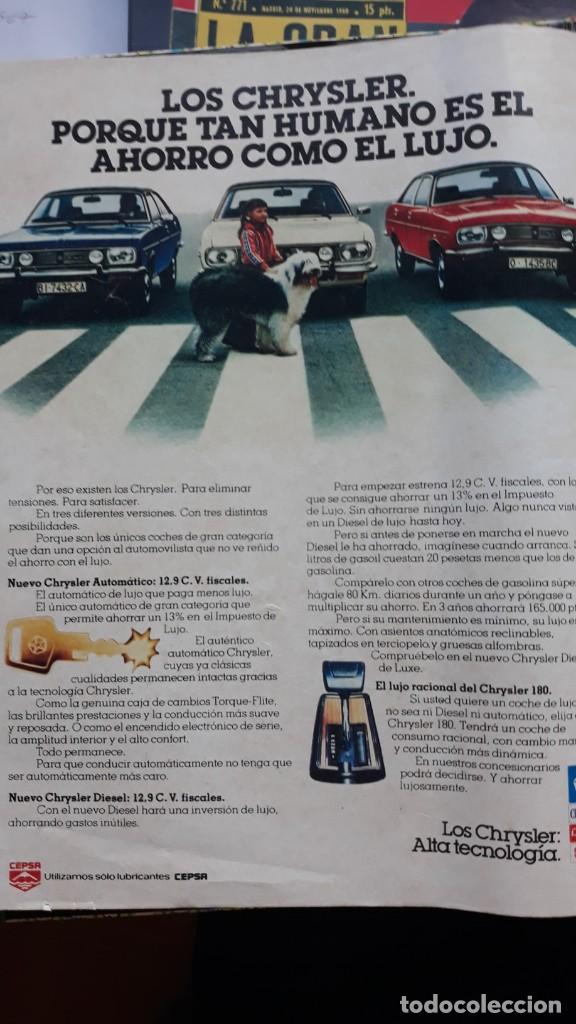 Coleccionismo de Revistas y Peri&oacute;dicos: anuncio chrysler